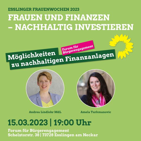 Frauen & Finanzen–nachhaltig investieren