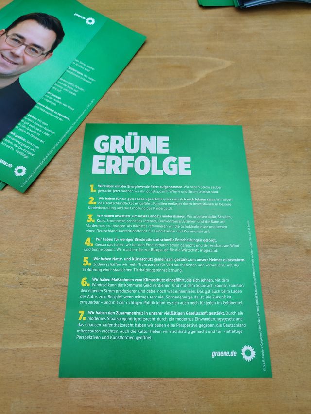Der KV lädt ein: Nach der Bundestagswahl - wie geht's weiter mit uns Grünen?