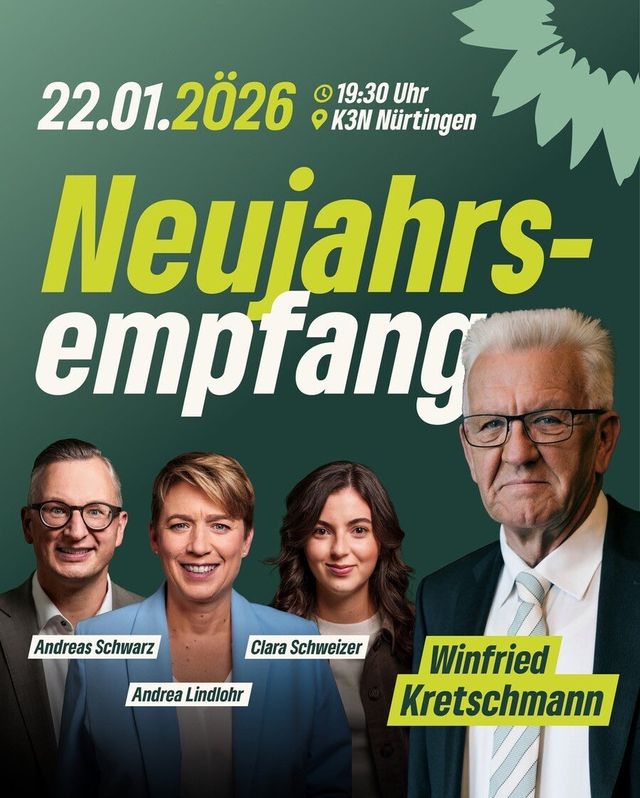 Grüner Neujahrsempfang 2026 in Nürtingen